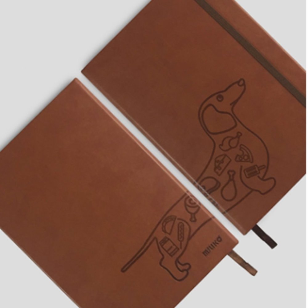 MILIKO A5 PU LEATHER BANDED HARDCOVER(DOT GRID)